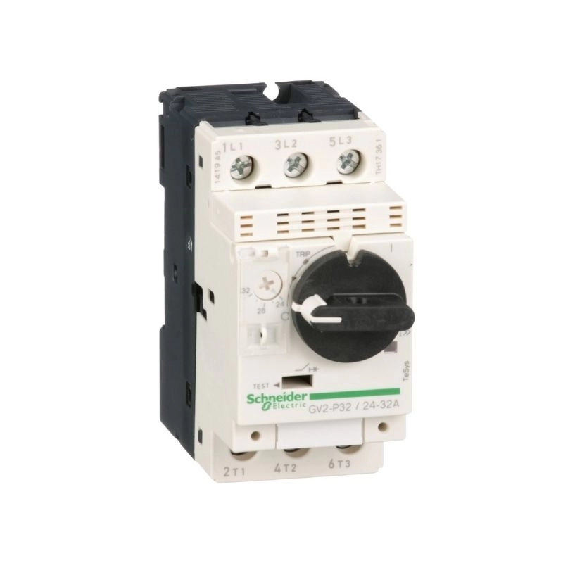 Guardamotor magnetotérmico TeSys GV2RT tripolar de 9/14A 15kA